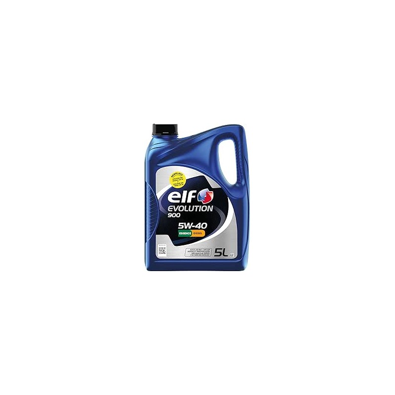 ELF EVOLUTION 900 5W-40, Huile moteur essence et Diesel, 5 litres