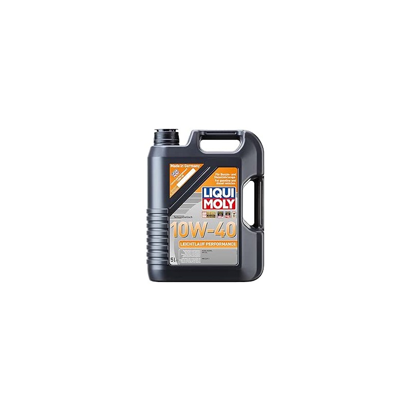 LIQUI MOLY Leichtlauf Performance 10W-40, 5 L, Technologie de synthèse Huile motrice, SKU: 2536, neutre