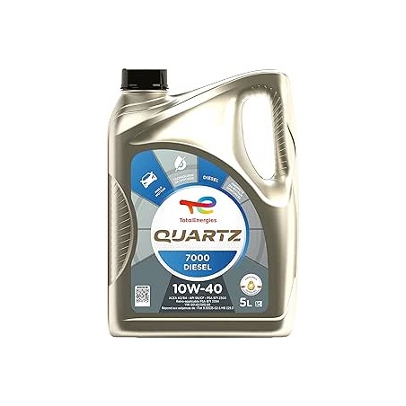 TotalEnergies Quartz 7000 Diesel 10W-40, Huile moteur, 5 litres