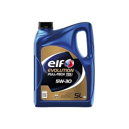 ELF EVOLUTION FULL-TECH TDI 5W-30, Huile moteur essence et Diesel, 5 litres