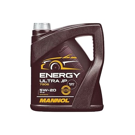 MANNOL Huile moteur Energy 5W-20 Huile synthétique Huile ACEA C5 API SN Ultra JP 4 L