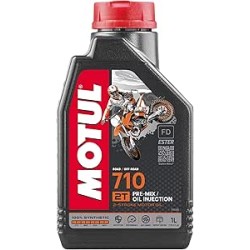 Motul - 104034 - Huile de moteur 2T 710 - 100% synthetic Ester - 1L 221 x 117 x 63,5 Noir