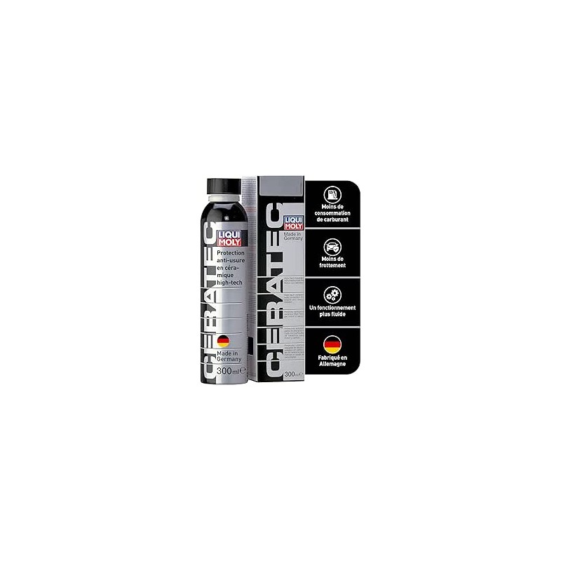 Liqui Moly Cera Tec 3721 - Additif d'huile céramique anti-usure pour moteurs essence et diesel - Fonctionnement plus silencieux,