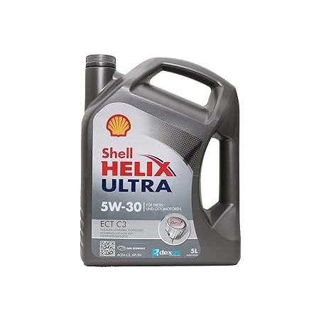Shell HELIX ULTRA ECT C3 5W30 Huile Moteur, 5L, or