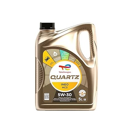 TotalEnergies Quartz Ineo MC3 5W-30, Huile moteur essence et Diesel, 5 litres