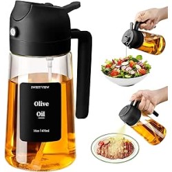470 ML Spray Pour Huile et Distributeur d Huile, Huile d'olive Distributeur verseur pour, Cuisine,Friteuse d'air,Salade, Barbecu