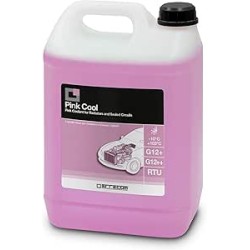 ERRECOM Pink Cool, Liquide Radiateur Rose -10°C/+103°C, antigel G12+, G12++ avec Paquet d'inhibiteurs Si-OAT 100% silanisé, Prêt