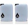 Lot de 2 jerrican de 5 l – Conteneurs empilables approuvés par les ONU + bouchon inviolable de 51 mm | Parfait pour le stockage 