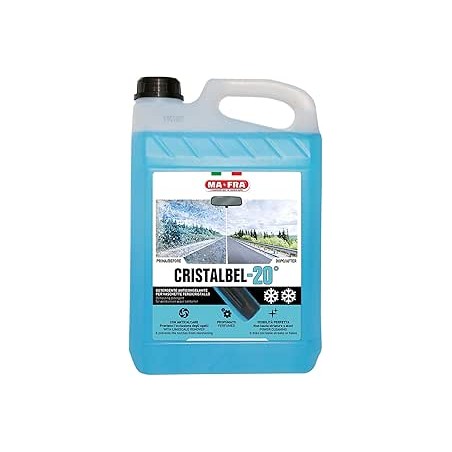 Mafra, Cristalbel -20°C, Détergent antigel Concentré pour Bacs de Lavage de Pare-Brise, Liquide Anti-calcaire pour Lave-vitres d