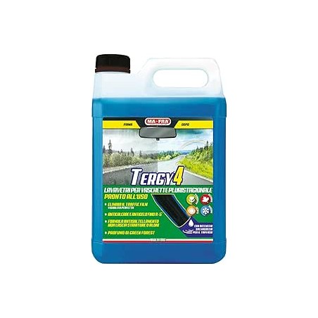 Ma-Fra Tergy 4, Format 4,5L, Liquide Lave-Glace Automobile Multisaison prêt à l'emploi pour bacs Lave-Glace, Nettoyant Antigel p