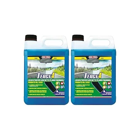 Ma-Fra Tergy 4, Format 4,5L, Liquide Lave-Glace Automobile Multisaison prêt à l'emploi pour bacs Lave-Glace, Nettoyant Antigel p