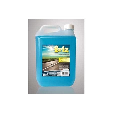 Lave Glace Été Prêt à l'emploi sans Méthanol, Dégraissant et Démoustiqueur, bidon de 5 litres