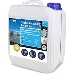 1 x 5 L Antigel pour vitres premium -60°C concentré pour vitres de voiture, polycarbonate compatible avec parfum frais d'agrumes