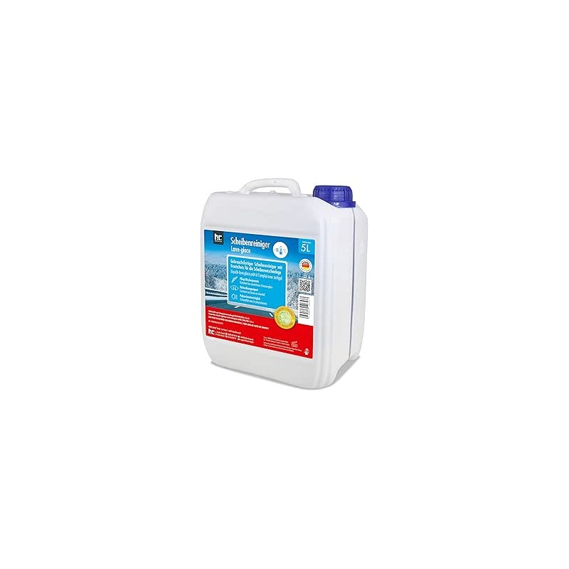 2 x 5 L Antigel Premium pour pare-brise -18°C prêt à l'emploi pour voitures - Compatible avec polycarbonate, parfum frais agrume