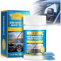 Tablettes De Liquide Lave-Glace Pour Voiture 100 Pcs, Comprimés Effervescents De Nettoyage Solide, Fluide De Nettoyage Pour Les 