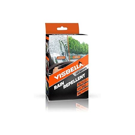 Visbella Anti-pluie avec chiffon de nettoyage, nettoyant pour vitres, liquide de lavage, essuie-glace hydrofuge pour pare-brise 