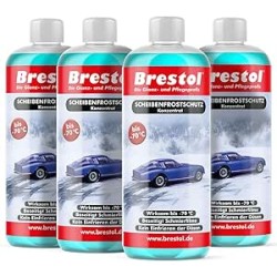 Brestol SCHEIBENFROSTSCHUTZ Concentré à 70 °C 4 x 1000 ML (7343) –-waschanlage supplémentaire Anti Frost Anti de Frost klarsicht