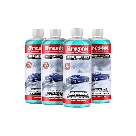 Brestol SCHEIBENFROSTSCHUTZ Concentré à 70 °C 4 x 1000 ML (7343) –-waschanlage supplémentaire Anti Frost Anti de Frost klarsicht