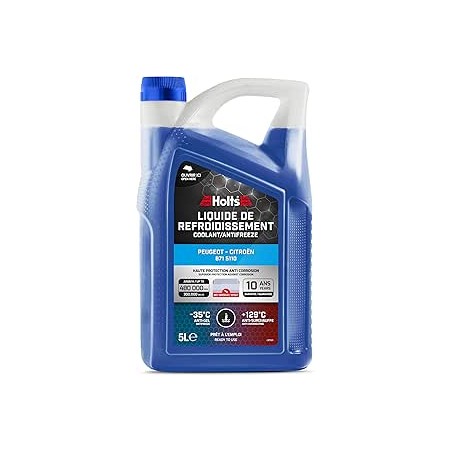 Holts HAFR0002B Liquide de Refroidissement antigel pour Peugeot Citroën avec Bec verseur 10 Ans 480,000km Longue durée de Vie ju